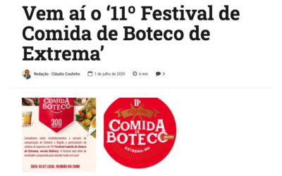 Sul de Minas na Web: Vem aí o ‘11º Festival de Comida de Boteco de Extrema’